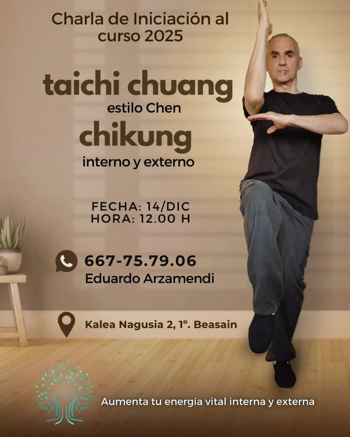 Charla iniciación curso taichi chuang / chikung